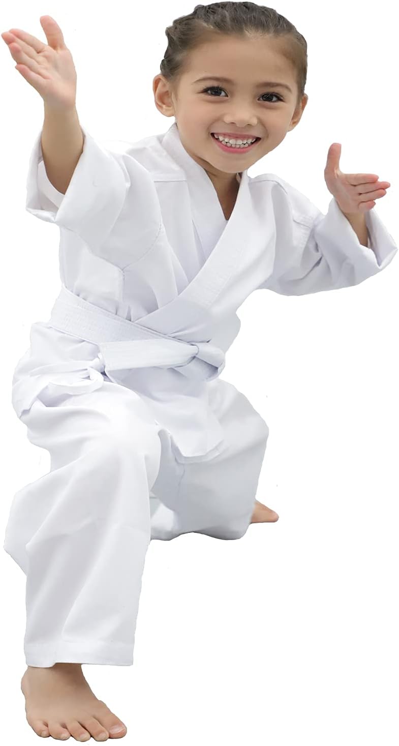 FLKKY Karate Uniform for Kids and Adults - Lightweight Student Gi Sets with Belt - Martial Arts Sports Suit - Image 1